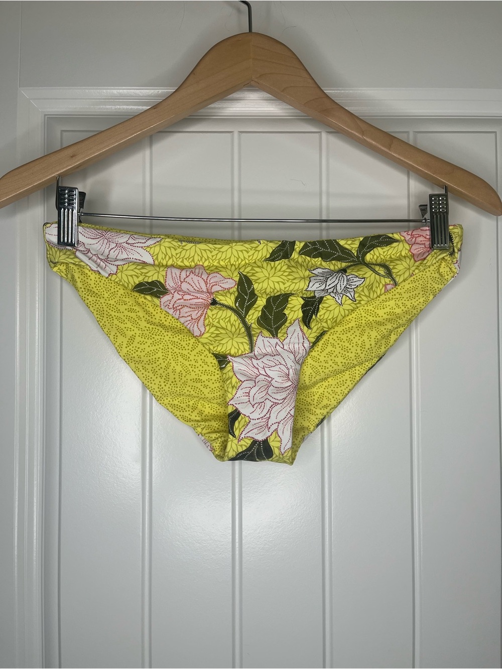 Seafolly Lime Light Boheme Reversible Hipster Bikini Bottom Womens Size 6 Swim